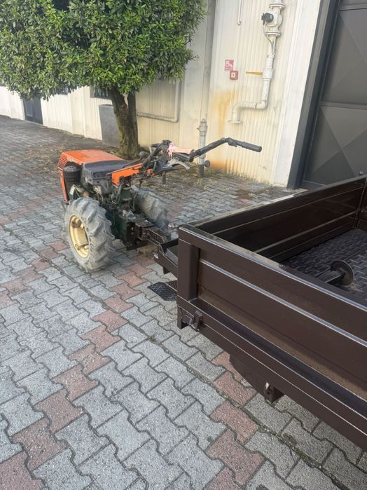 Motocultor Goldoni 14 cv cu remorcă ,freză,plug și răriță 4x4