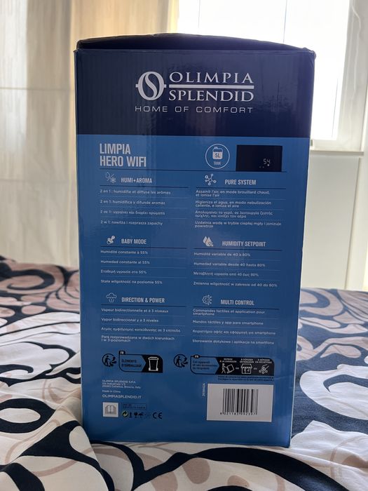 Овлажнител за въздух Limpia Hero wi fi