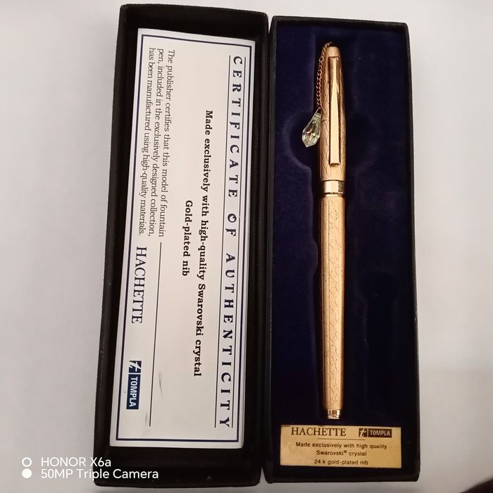 Stilou HACHETTE cu cristal Swarovski