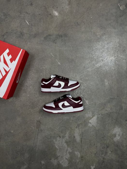 Кроссовки Nike sb dunk low  wine red/white