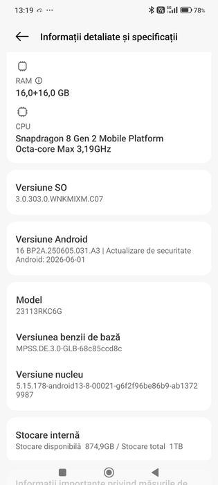 Xiaomi poco f6 pro 16+16 gb ram 1tb memorie