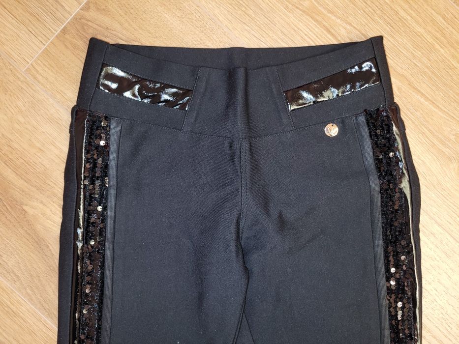 Черен клин панталон Lucy