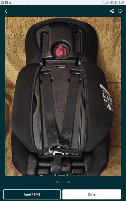 SCAUN/INALTATOR AUTO pentru copii 3 - 12 Ani U GROW - NOU - 450 Lei