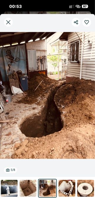 Септик туалет копка