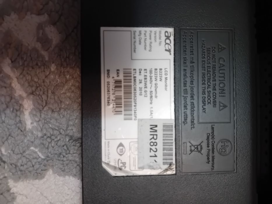 Monitor  Acer pentru Pc .
