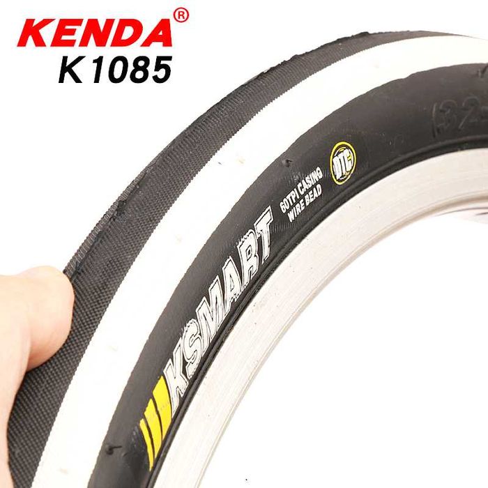 Велосипедна гума KENDA Ksmart (20 x 1.35) (32-406) Черна/Бели ленти