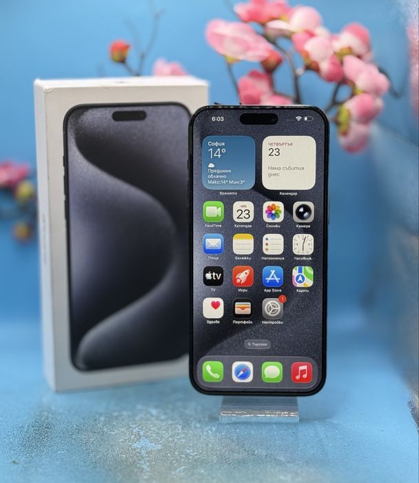 Apple iPhone 15 Pro Max, 1TB, 5G, Blue Titanium