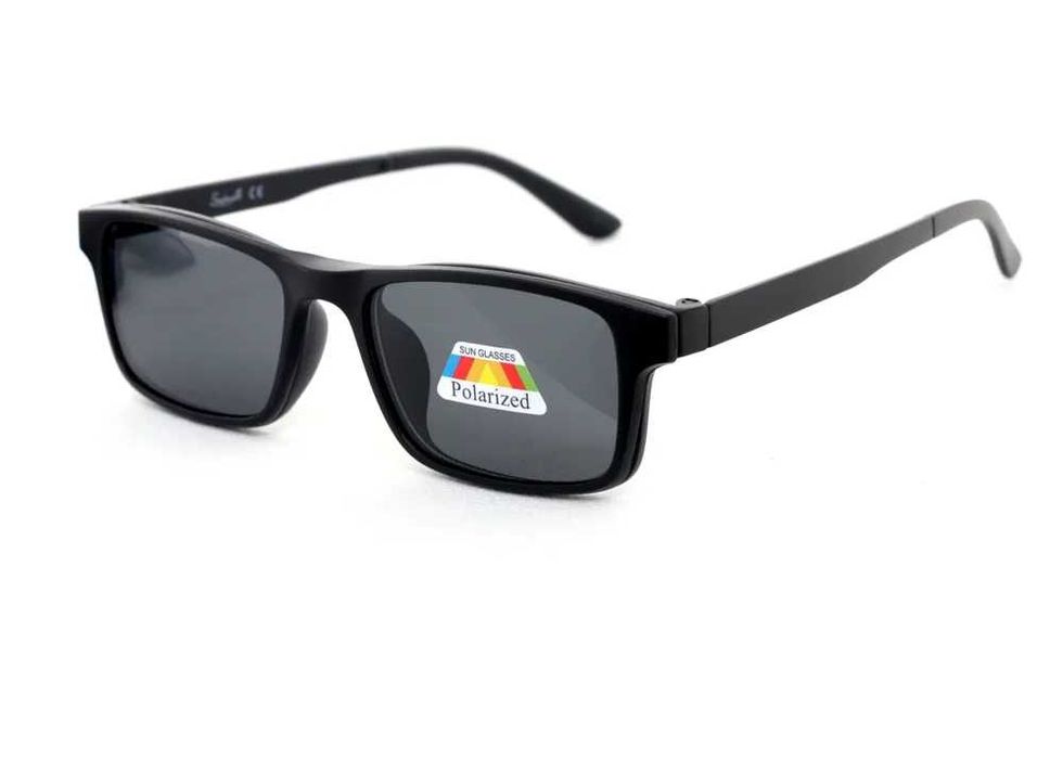 Солнцезащитные очки со сменными насадками 1+5 насадок анти фара