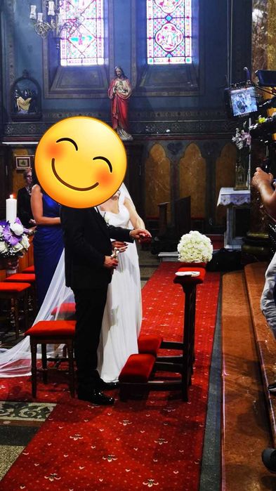 Rochie mireasa si voal Stefania Caragea