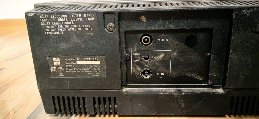 Video Cassette Recorder VHS Panasonic VCR vhs