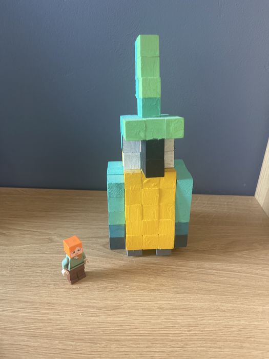 Papagal minecraft din lemn