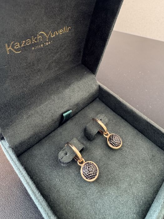 Серьги трансформеры золото 585