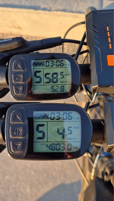 Bicicletă electrică E-motion distanţă 80+ km 50km/h 750W 48V 16+13Ah