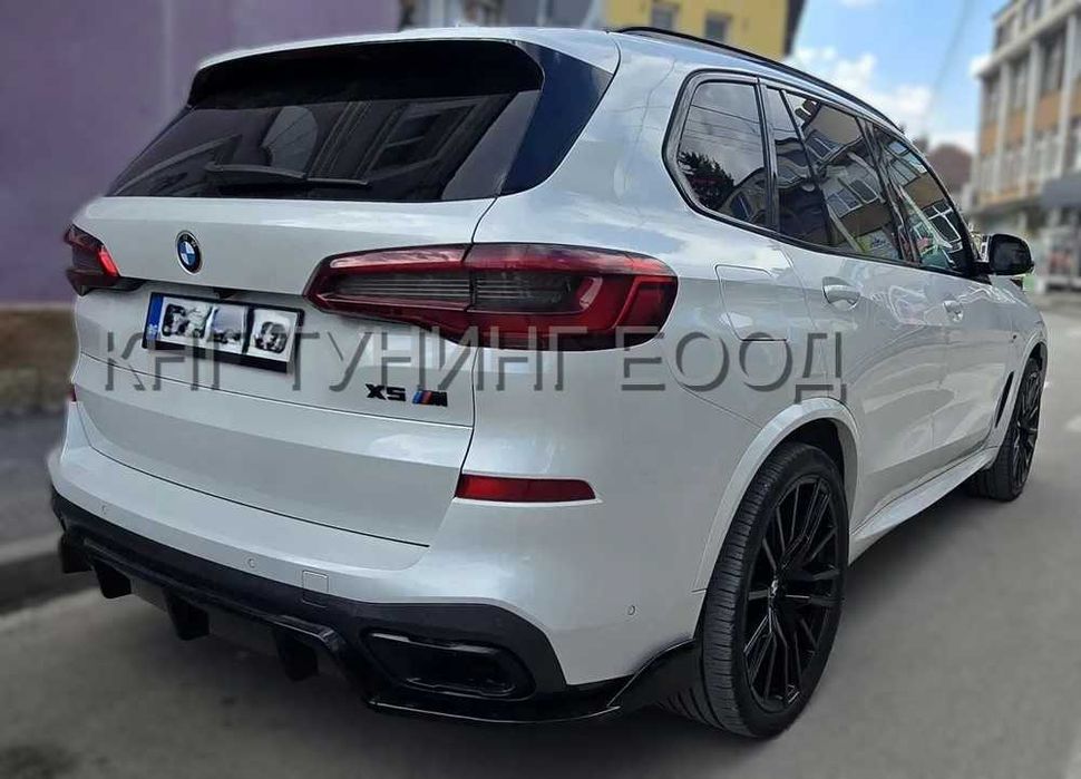 Дифузьор за бмв х5 г05 м пакет / bmw x5 g05 diffuser m  / добавка за задна броня