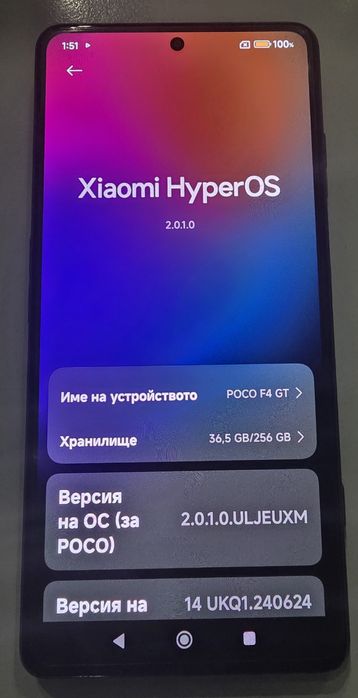 Xiaomi Poco F4-GT/5G/12/256ГБ Отличен