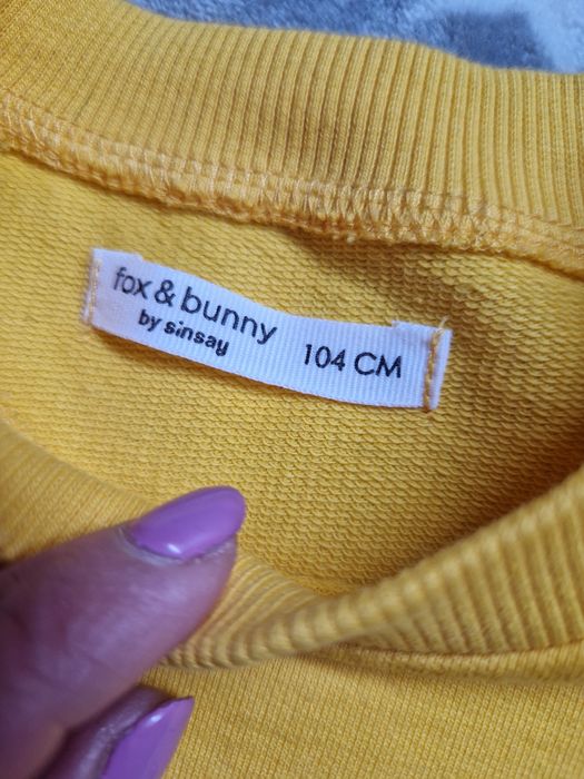 Bluza băieți excavatoare, galben, 104 cm