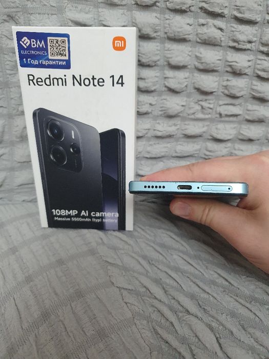 Srochna sotiladi Xiaomi Redmi Note 14 8+8/128Gb Original yengi madel