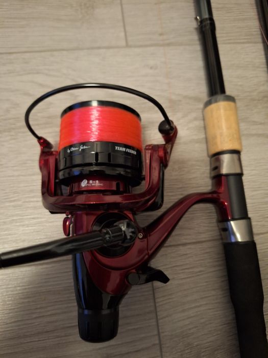 2 Lansete feeder Daiwa N'zon Super Slim Power + Mulinete feeder +Husa