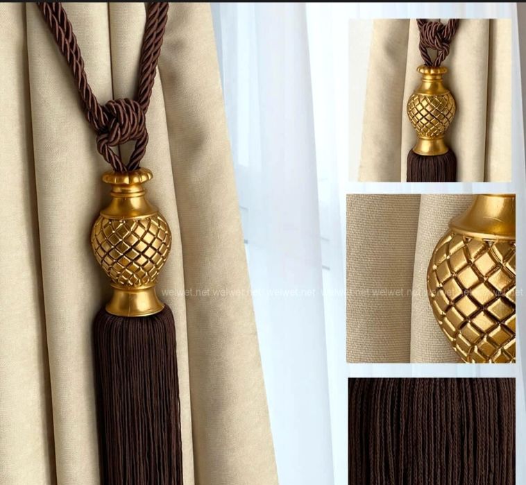 Готовые сшитые занавески в дорогом салоне Турция  плотный двусторонние