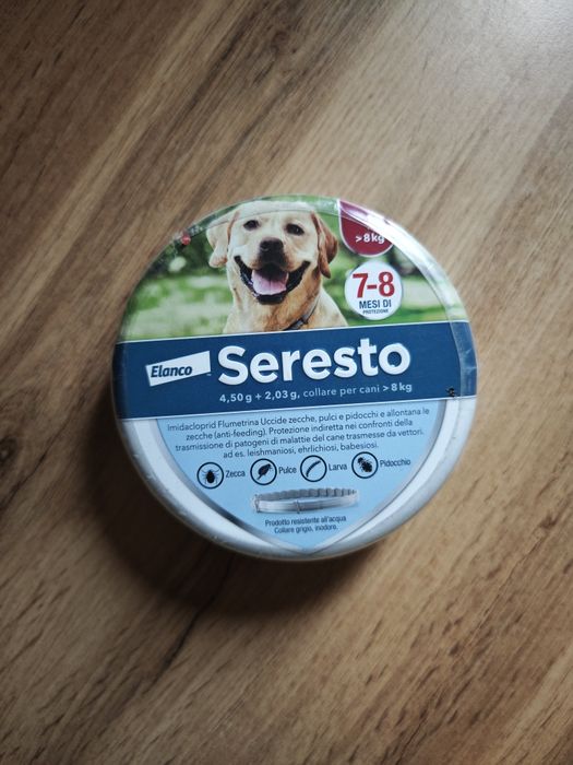 Антипаразитна каишка Seresto за кучета над 8 кг.