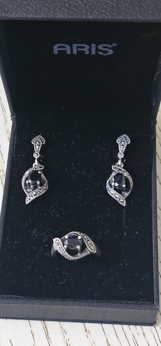 Чёрный onyx. Серебро 925 проба.