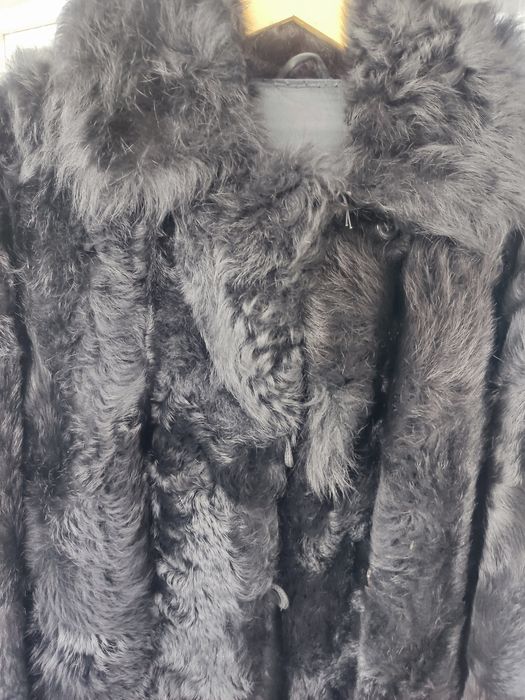 Дамско кожено палто от естествен косъм кожух норка , визон