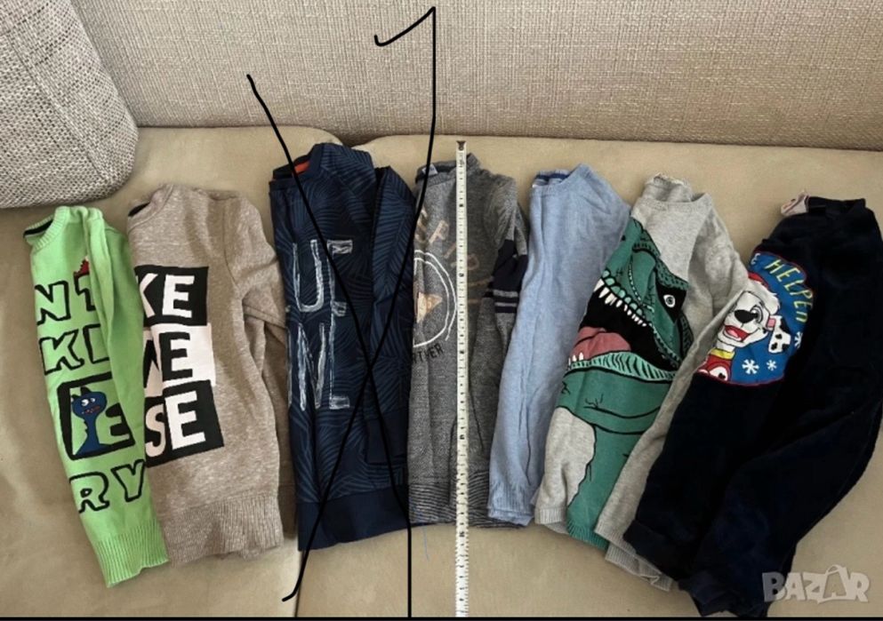 Голям лот маркови дрехи за момче 128/134-zara,hm,gap,tommy,under