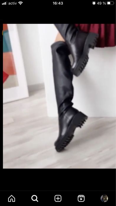 Nursace ботфорты на низком ходу