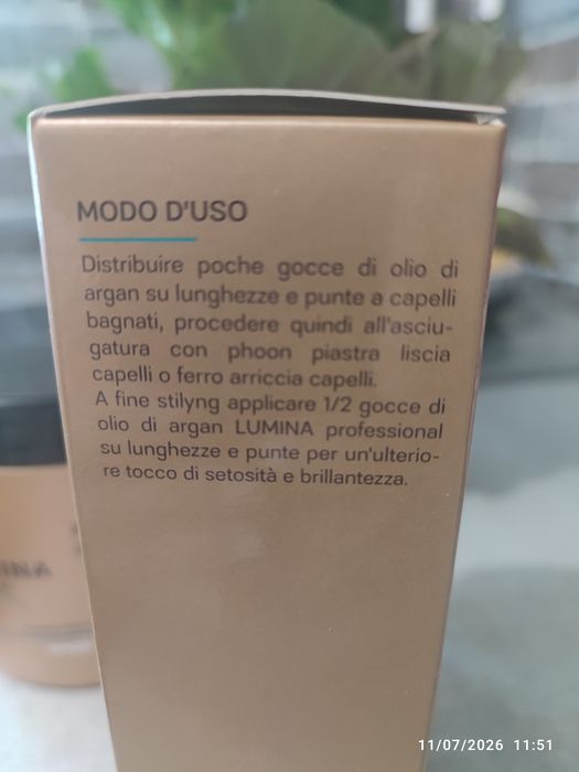 Mască hidratantă efect de mătase lumina și ulei de argan pentru netezirea  firelor