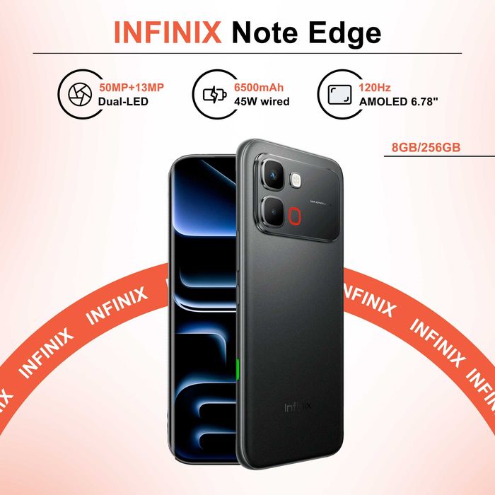 Infinix Note Edge 5G 1Yil Rasmiy Kafolati Bilan