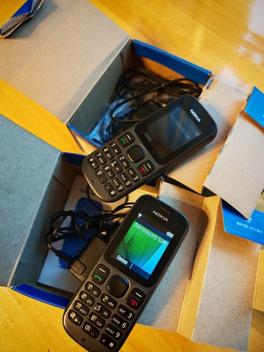 Vând Nokia 110 telefon cu butoane,cutie, încărcător, hands free