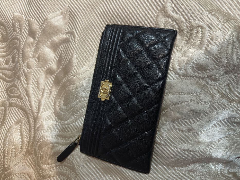 Портмоне Chanel Boy Zipped Slim Wallet