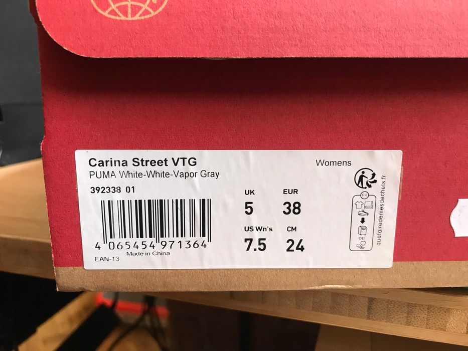 Дамски кожени кецове PUMA Carina Street VTG, 38 размер