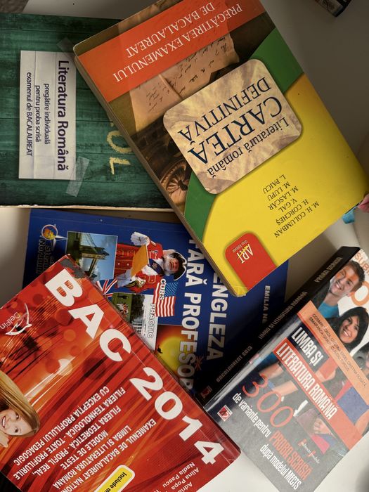 Pachet carti bac literatura romana si engleza