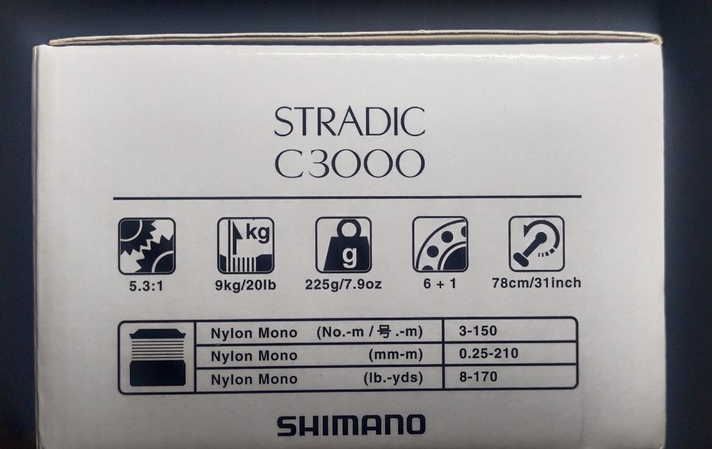 Катушка для спиннинга  SHIMANO  STRADIC 19 C 3000
