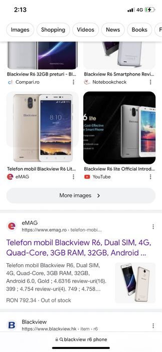 blackbview R6 4G pentru piese