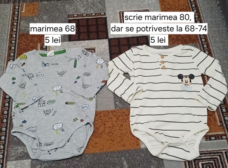 Vând body și bluze copii