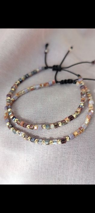 Brățări cu bile din Aur14k ,se pot face și cu argint.