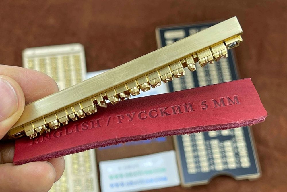 Буквы для горячего тиснения