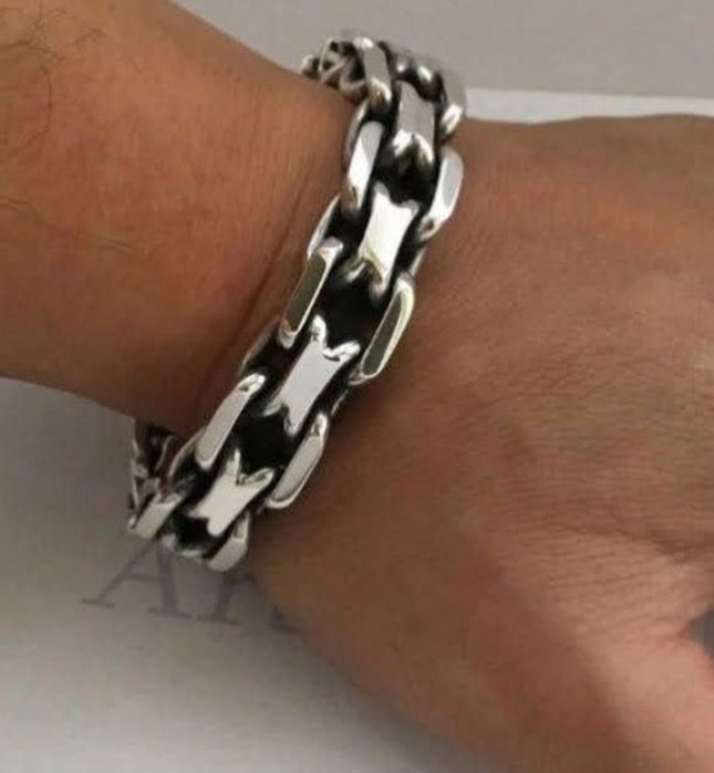 Браслет Панцирьный, серебро 925пр.