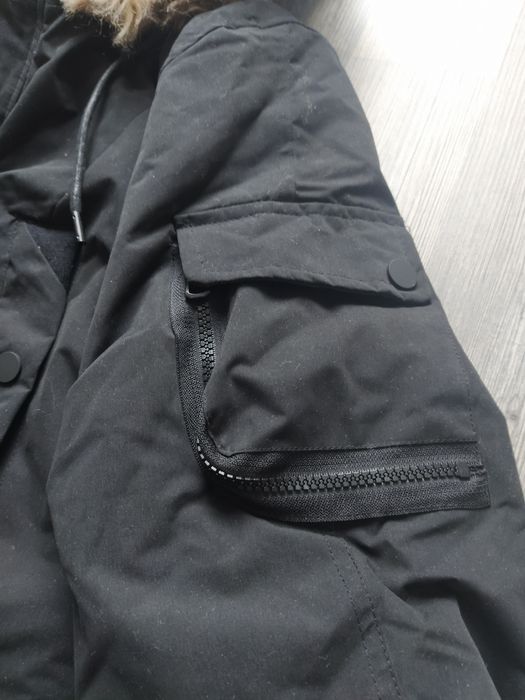 Чисто ново мъжко яке парка Mark New York by Andrew Marc черно М L