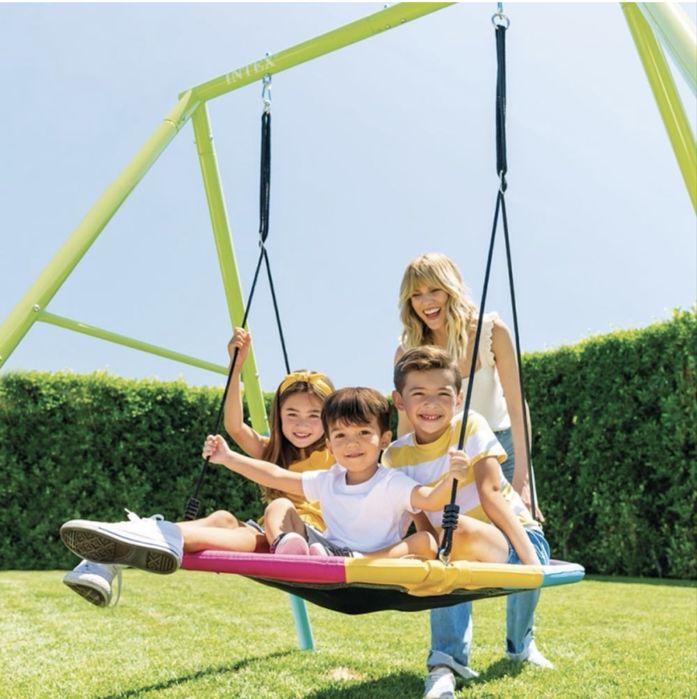 Set leagăn de grădină Intex metalic (Intex, 361 x 254 x 211 cm) - Stare foarte bună!