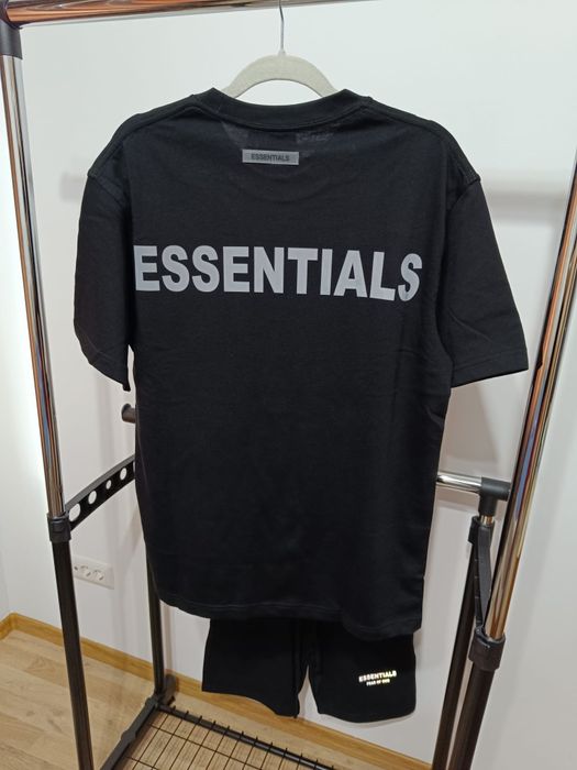 Compleu pantaloni scurți tricou Esentials Fear of God premium bumbac