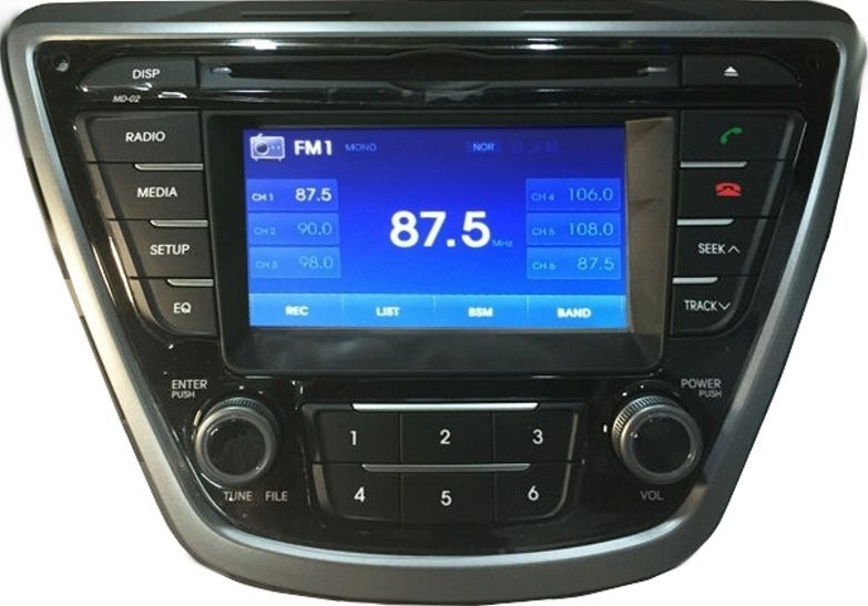 Hyundai Elantra магнитола