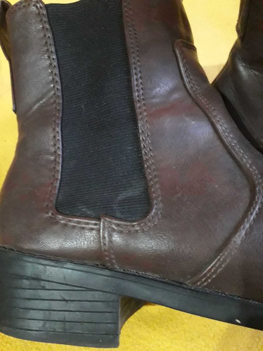 Дамски кожени боти "HM" номер 37
