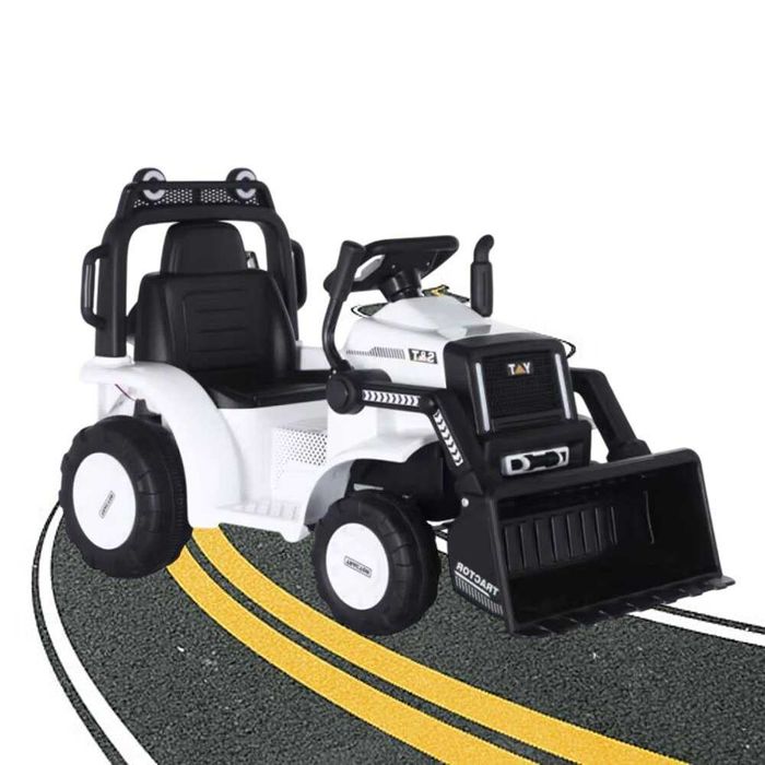 Excavator electric Kinderauto BJYT1066 60W 6V cu telecomanda white