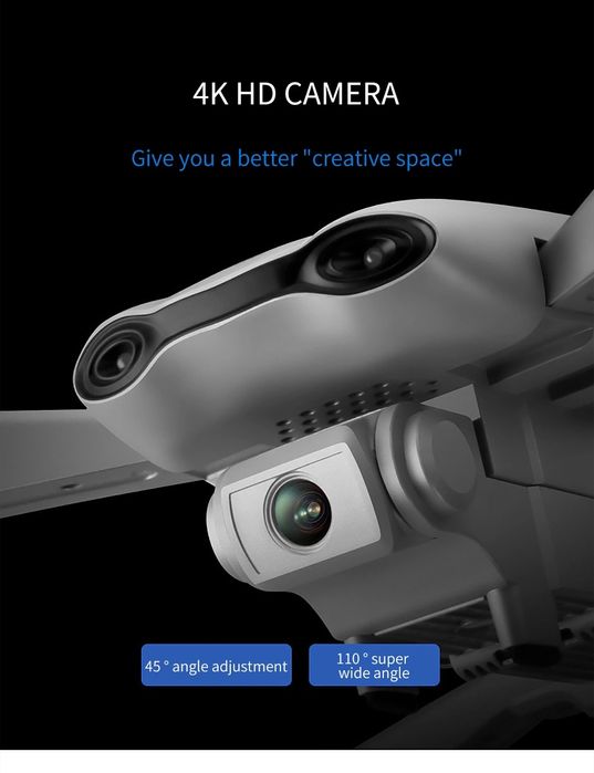 Drona 4K 2 camere marime 42 cm, zbor 20-22min Noua