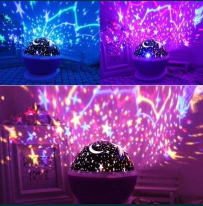 Ночник детский светильник меняет цвета,мигает,вращается