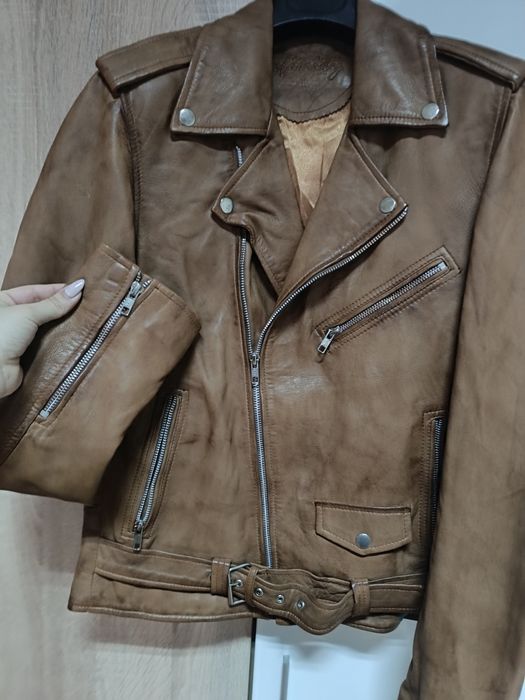 Мъжко кожено яке - агнешка кожа