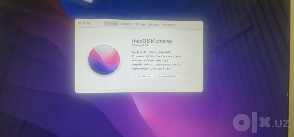 Macbook air Core i7